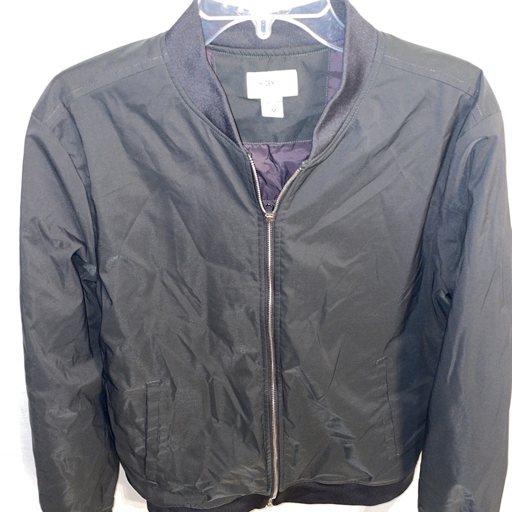 Hyden Yoo Jacket Men Medium Black Zip Front Long Sleeve Windbreaker Med M